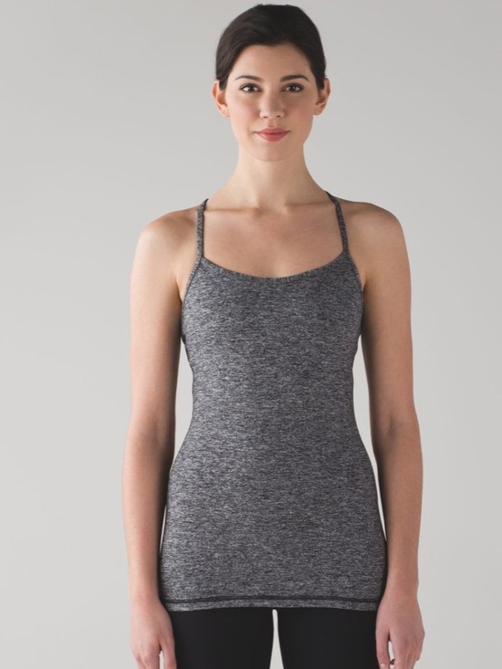 lululemon athletica Power Y Tank - Heathered Black
